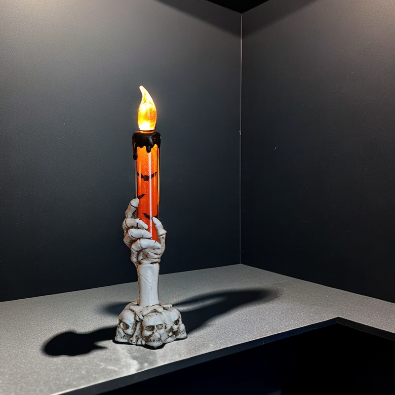 Lámpara Vela de Mano de Calavera