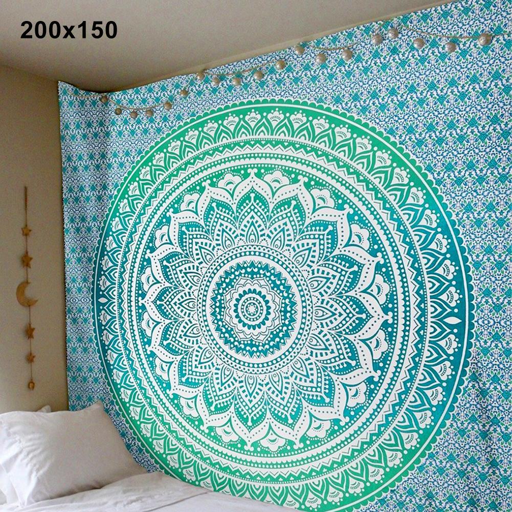 Tapiz de Pared y Decoración de Tapete de Yoga Estilo Mandala Bohemio