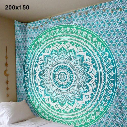 Tapiz de Pared y Decoración de Tapete de Yoga Estilo Mandala Bohemio