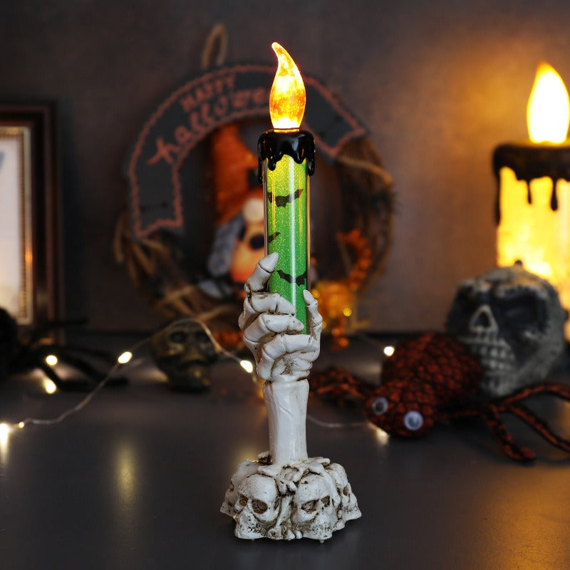 Lámpara Vela de Mano de Calavera